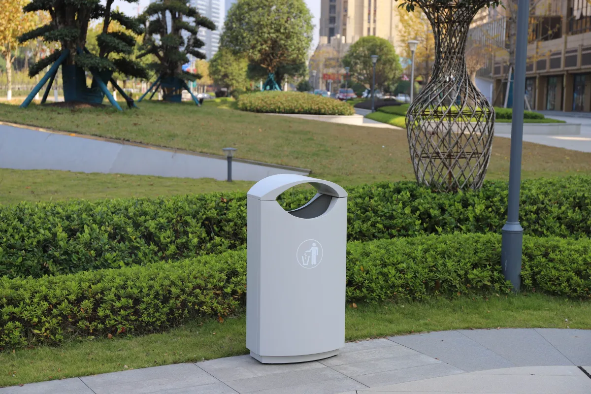 Standaard afvalbak 60 liter RVS