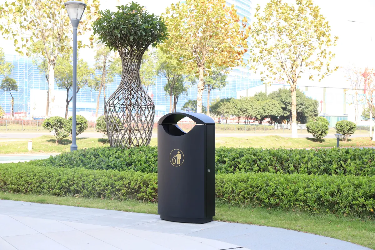 Standaard afvalbak 60 liter RVS