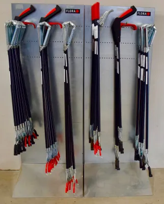 Flora afvalgrijper 90 cm met metalen bekken en pistoolgreep