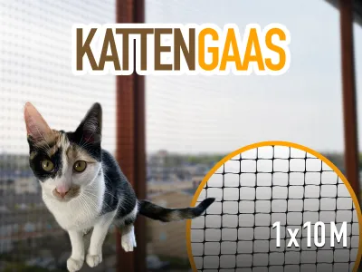 Kattengaas 1 meter breed en 10 meter lang